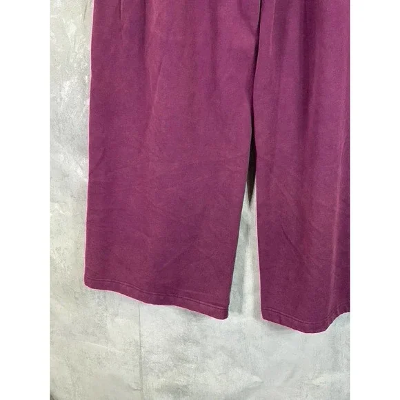 And Now This Women's Deep Eggplant Wash Wide-Leg Pull-On Pants SZ 2XL - Picture 5 of 9